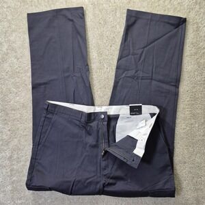 DICKIES Work Pant Premium Industrial Cargo Mens 38/34 Gray Cotton Twill Mechanic